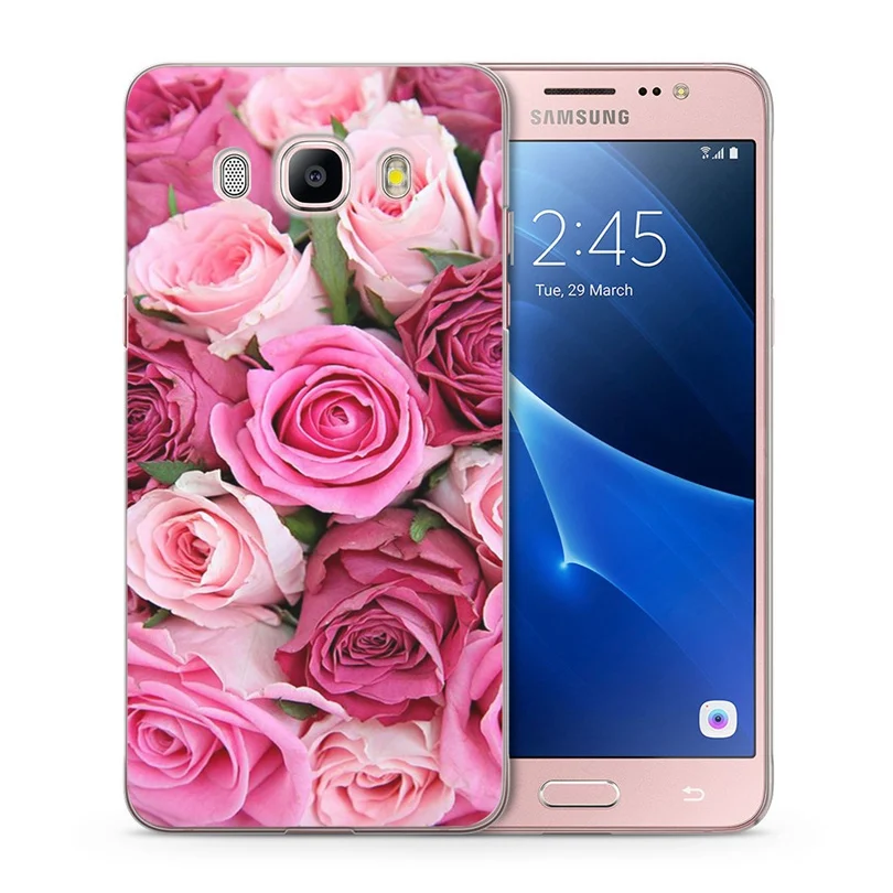 Для Samsung Galaxy A320F J730F A3 A5 J2 prime J3 J5 J7 G530H S8/plus Note 8 цветной мягкий чехол с цветочным