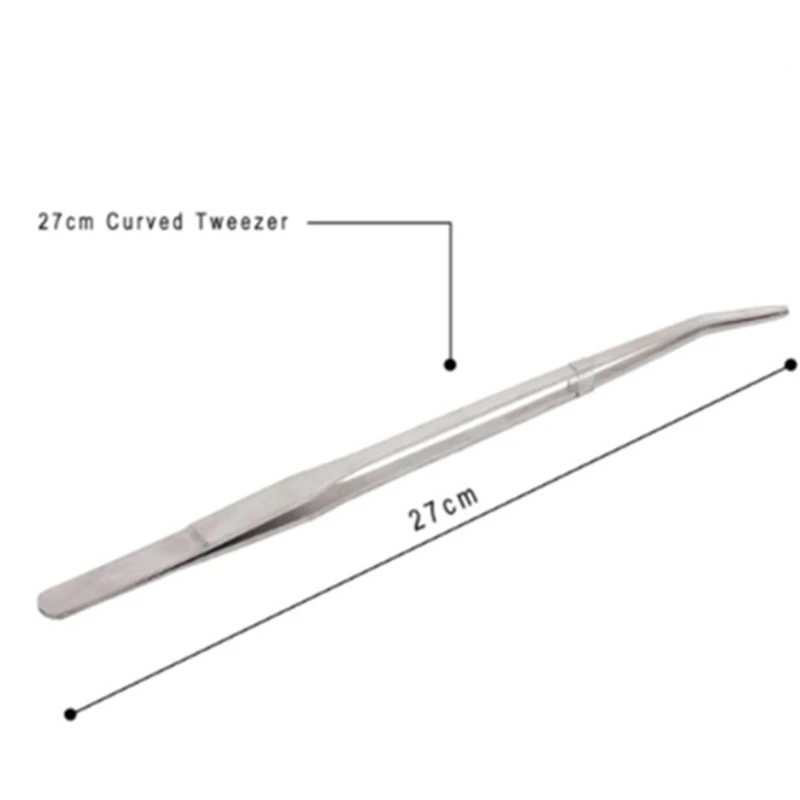 Curved Tweezer Аквариумный скребок, набор инструментов, пинцет, изогнутые ножницы, держатель для хранения, для аквариума, воды, растений, травы, нержавеющая сталь, инструмент для очистки - Цвет: Curved Tweezer