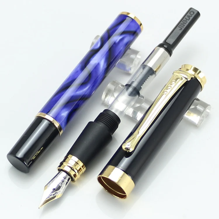 JINHAO 500 Королевский синий красный мрамор 7 различных цветов Корпус Золотой зажим