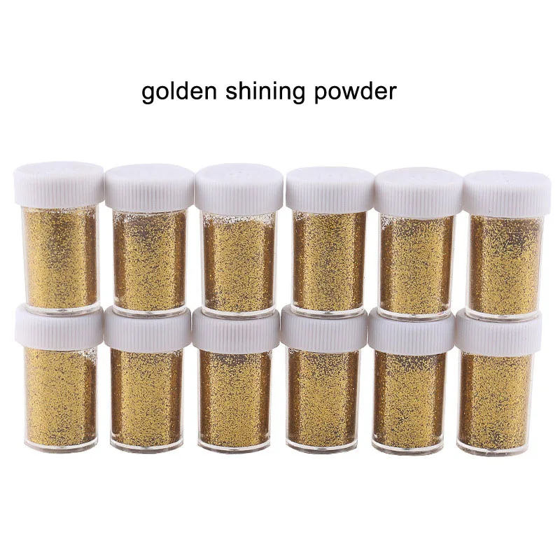 golden Красочный подарок на день детей, 20 г/лот, блестящий порошок для бутылок, блестящие украшения, обувь искусной выделки ногтей, сумки, украшения для головного убора - Цвет: golden