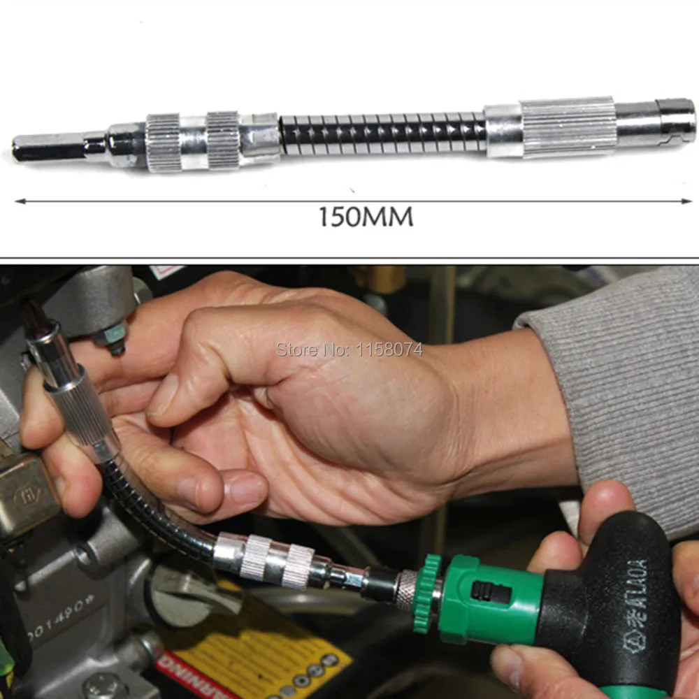 Гибкая насадка для отвертки с шестигранным хвостовиком 6 3 мм длина 150 мм|rod