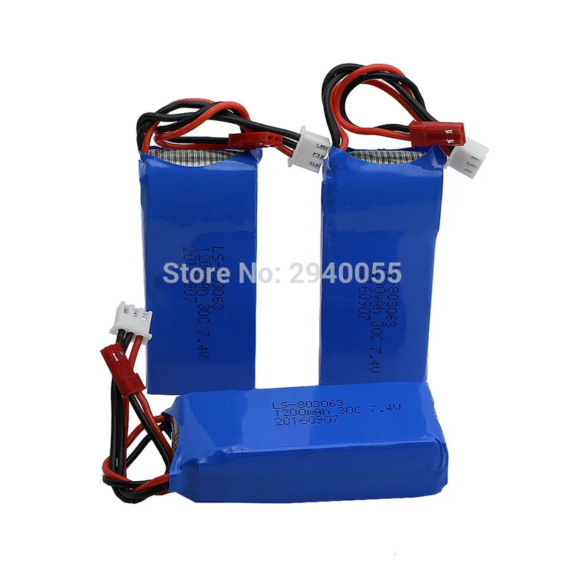 3Pcs 7.4V 1200mAh Lipo Battery for Yizhan Tarantula X6 / JJRC H16 RC Quadcopter Spare Parts Free shipping | Игрушки и хобби