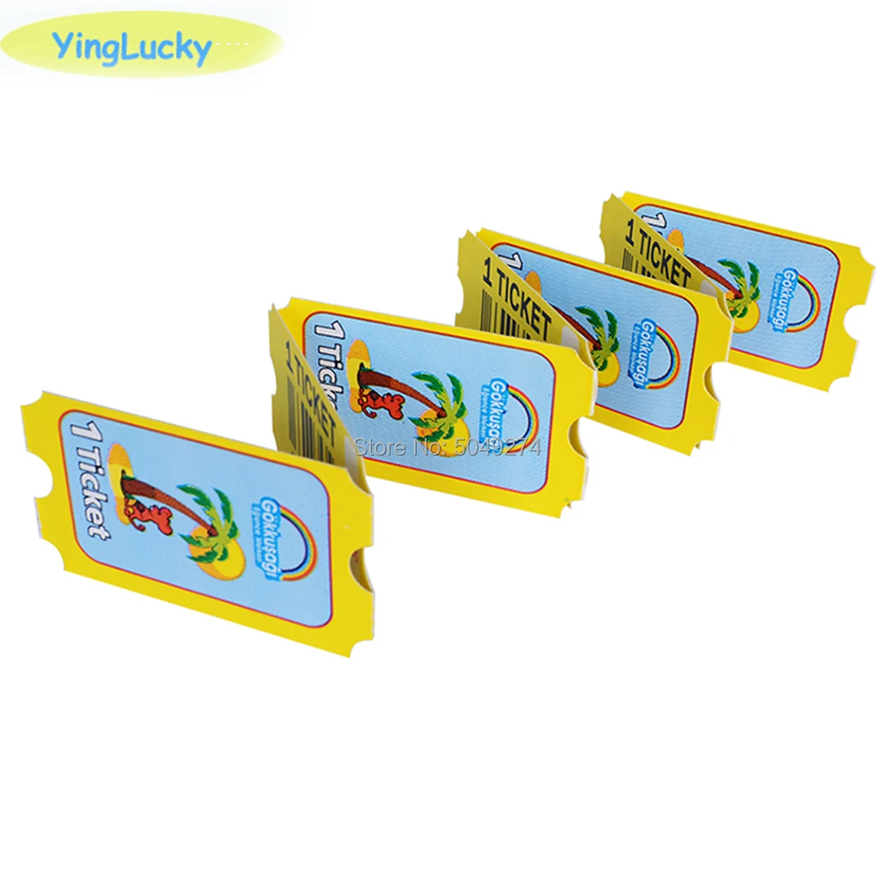 Yinglucky заводская цена 2000 шт./лот лотерейные билетов выкуп для парка развлечений