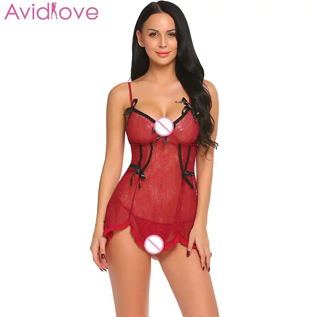Avidlove женское сексуальное нижнее белье эротические костюмы Babydoll с стринги