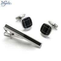 vagula new cufflinks tie clip 3pcs set luxury bonito spinki gemelos classic clasp necktie tie bar pin 63