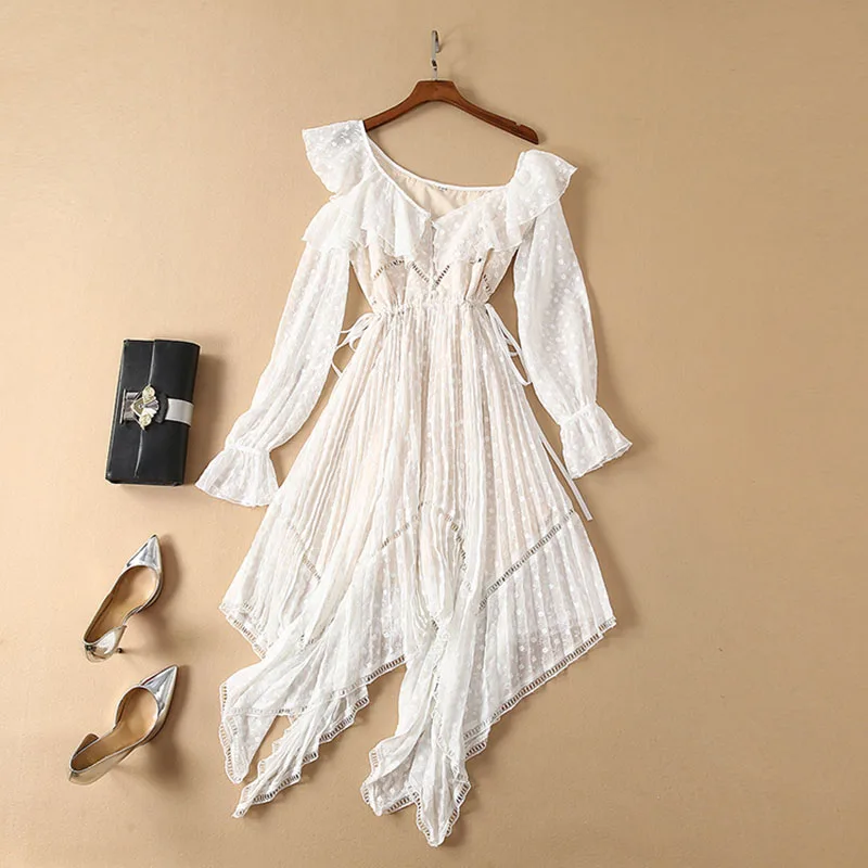 Высокое качество новейшая мода 2019 дизайнерское подиумное платье женские длинные