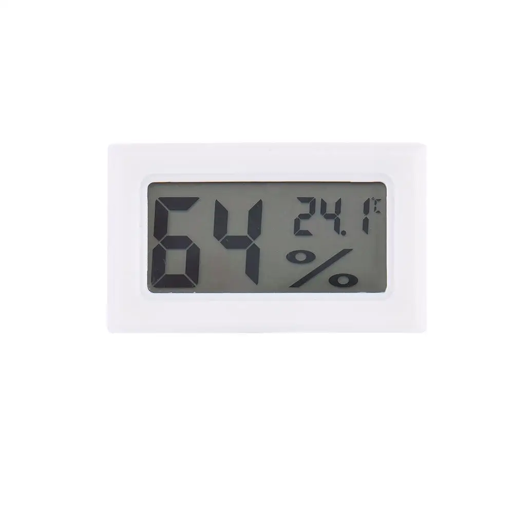 1PCS Wireless LCD Digital Indoor Thermometer Hygrometer Mini Temperature Humidity Meter Black White J3 | Инструменты