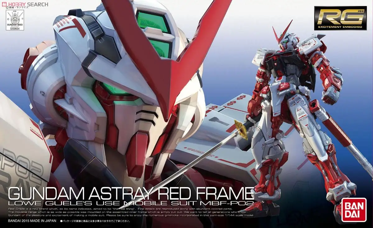 Bandai Gundam 00634 RG 1/144 сбивающийся с пути красный мобильный костюм Сборная модель наборы фигурки пластмассовые игрушечные модели