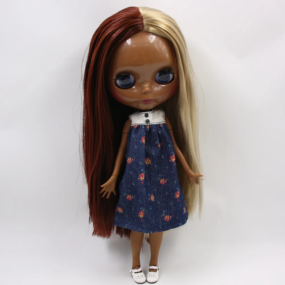 Кукла Blyth No.BL9031/0362 Red mix светлые волосы темная кожа на заказ 1/6 bjd ob24 аниме