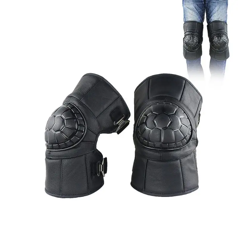1 пара кожаных наколенников маленькие наколенники в виде черепахи мотоциклетные