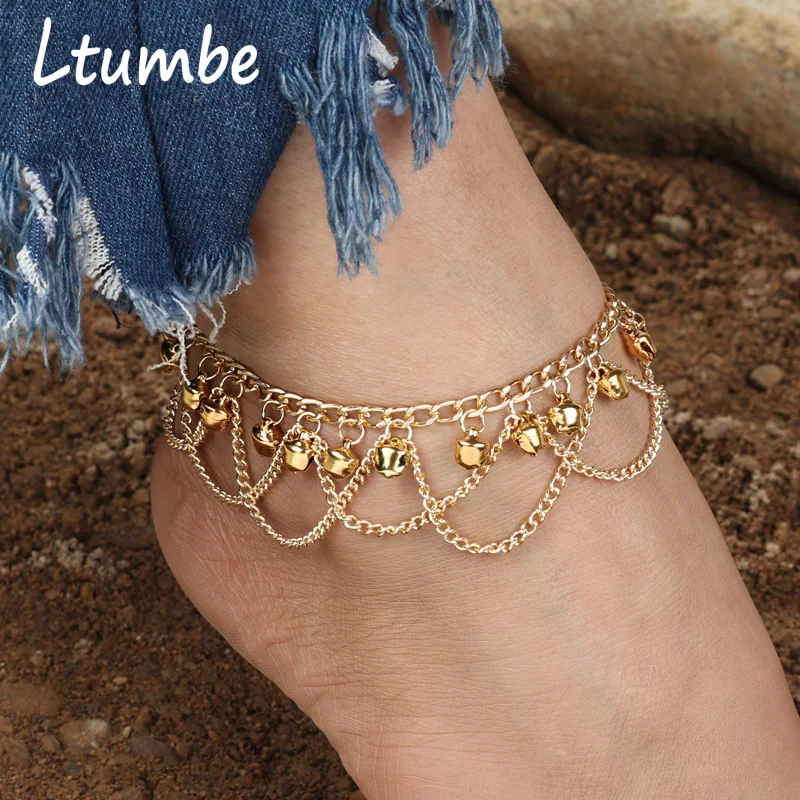 Ltumbe богемные браслеты с кисточками в стиле панк золотой цвет длинные ноги