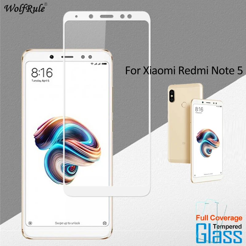 Защитное стекло WolfRule для Xiaomi Redmi Note 5 защита экрана закаленное Pro с полным