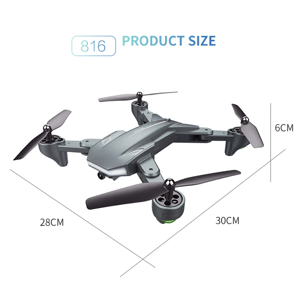 2,4G WiFi FPV RC Дрон Visuo XS816 селфи Дрон с камерой 4k оптический поток двойная камера RC складной Квадрокоптер RC игрушка для детей