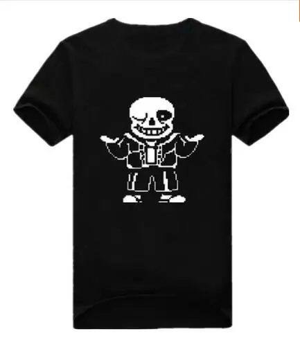 2018New модные Undertale футболка Для мужчин хлопок короткий рукав Футболка Веселая