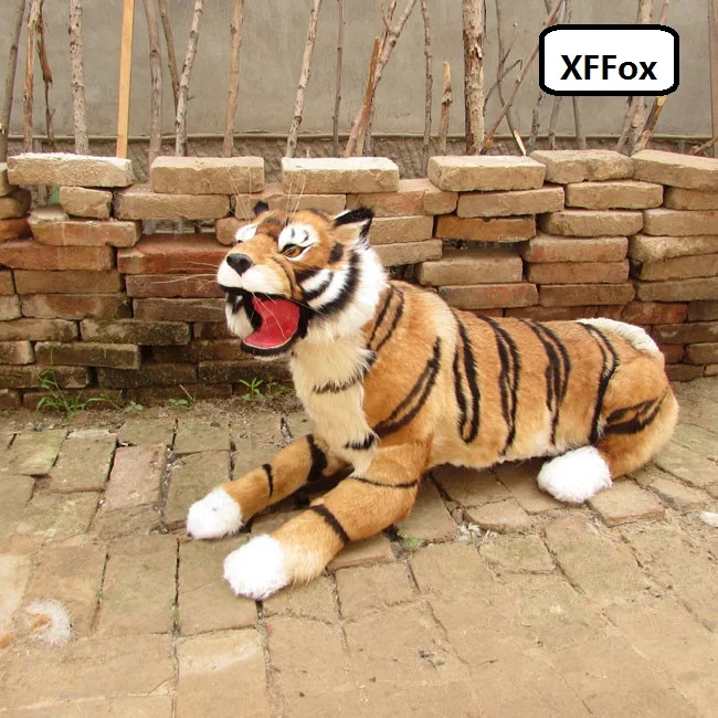 

big simulation tiger model polyethylene&furs real life tiger doll gift about 95x55cm xf0912