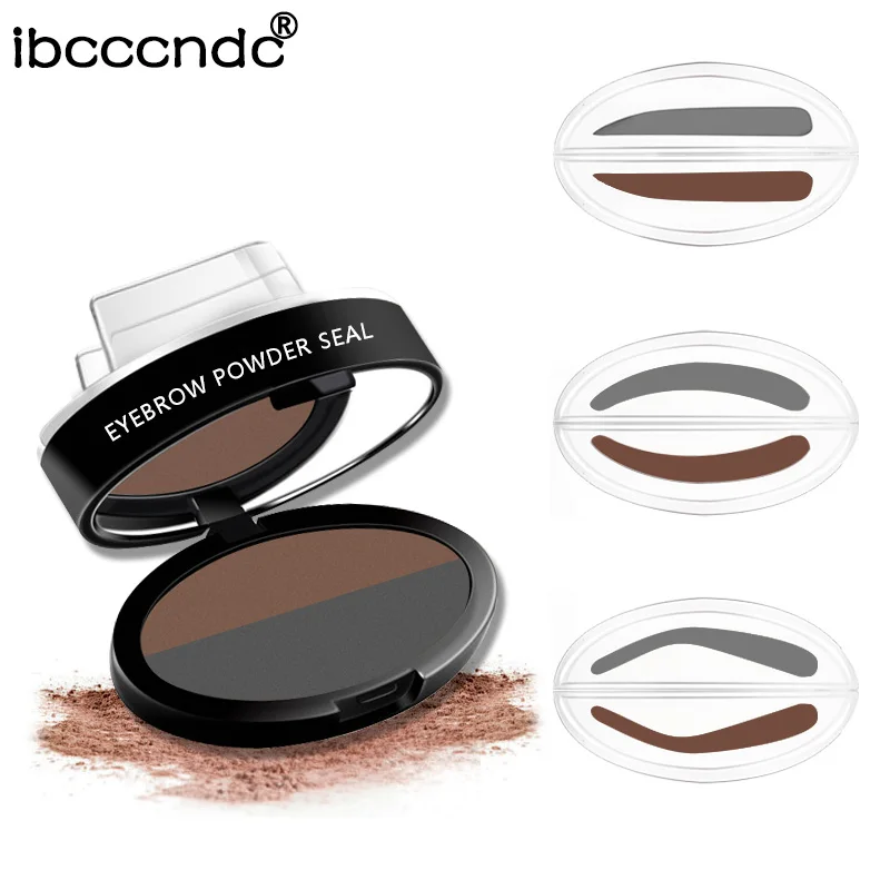 Новый 2 цветный быстрый макияж водостойкий порошковый уплотнитель для бровей