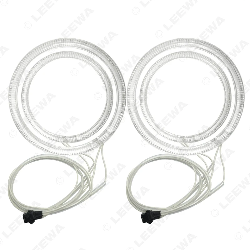 

LEEWA 2X100MM 2X126MM 4pcs/Set Special Car CCFL Halo Rings Angel Eyes Light for LAND ROVER DRL Headlight #CA1188