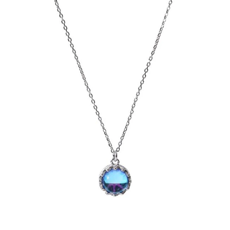 Новая Голубая Фантазия ожерелье с изображением острова 925 стерлингового серебра