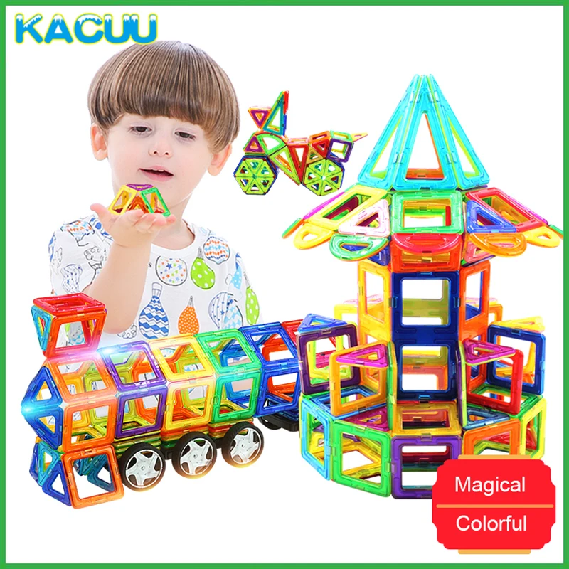 KACUU 71 149 шт. большой размер 3D конструктор сделай сам строительные блоки магнитный