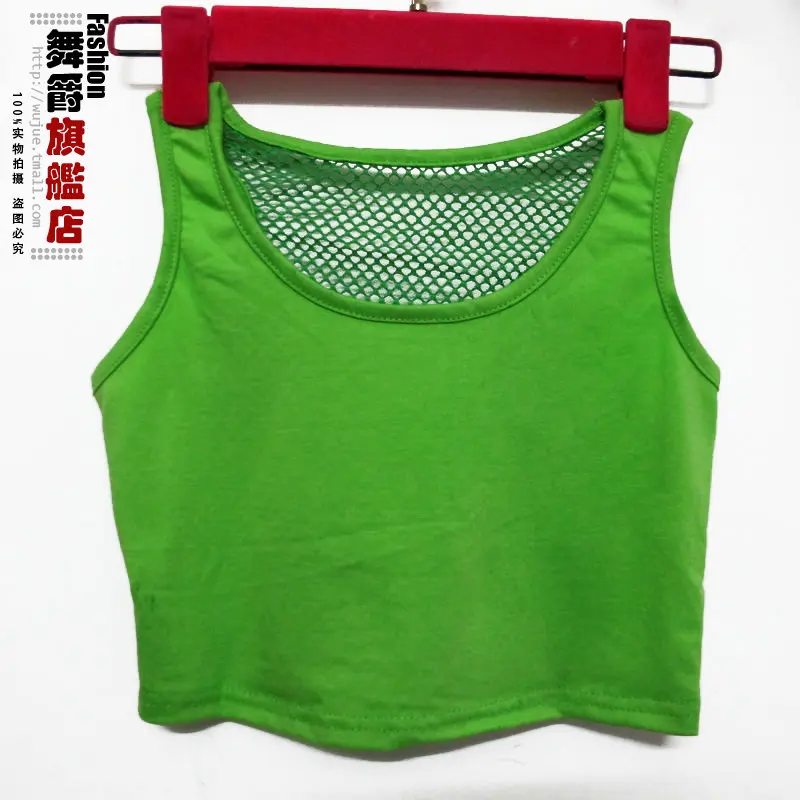 Новый модный бренд хип-хоп Уличный Свободный Топ танцор джаза танки женский