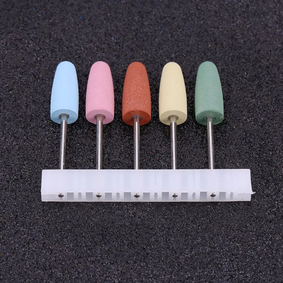5 шт. силиконовые насадки для маникюрной машинки|Принадлежности дизайна ногтей| |