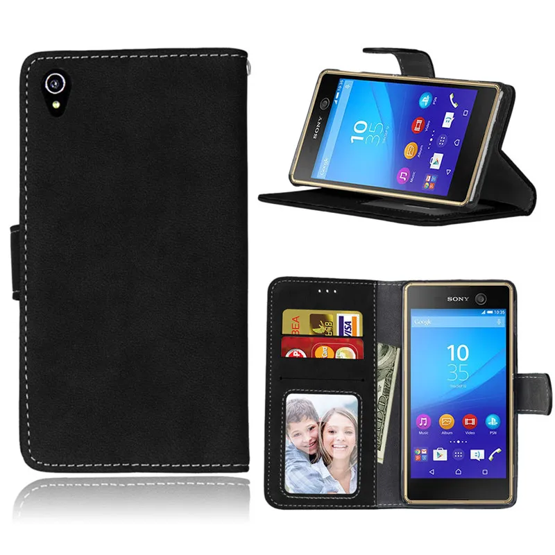 Чехол книжка для Sony Xperia M4 Aqua чехол бумажник из искусственной кожи 5 0 E2312 E2303 E2353 E2333|
