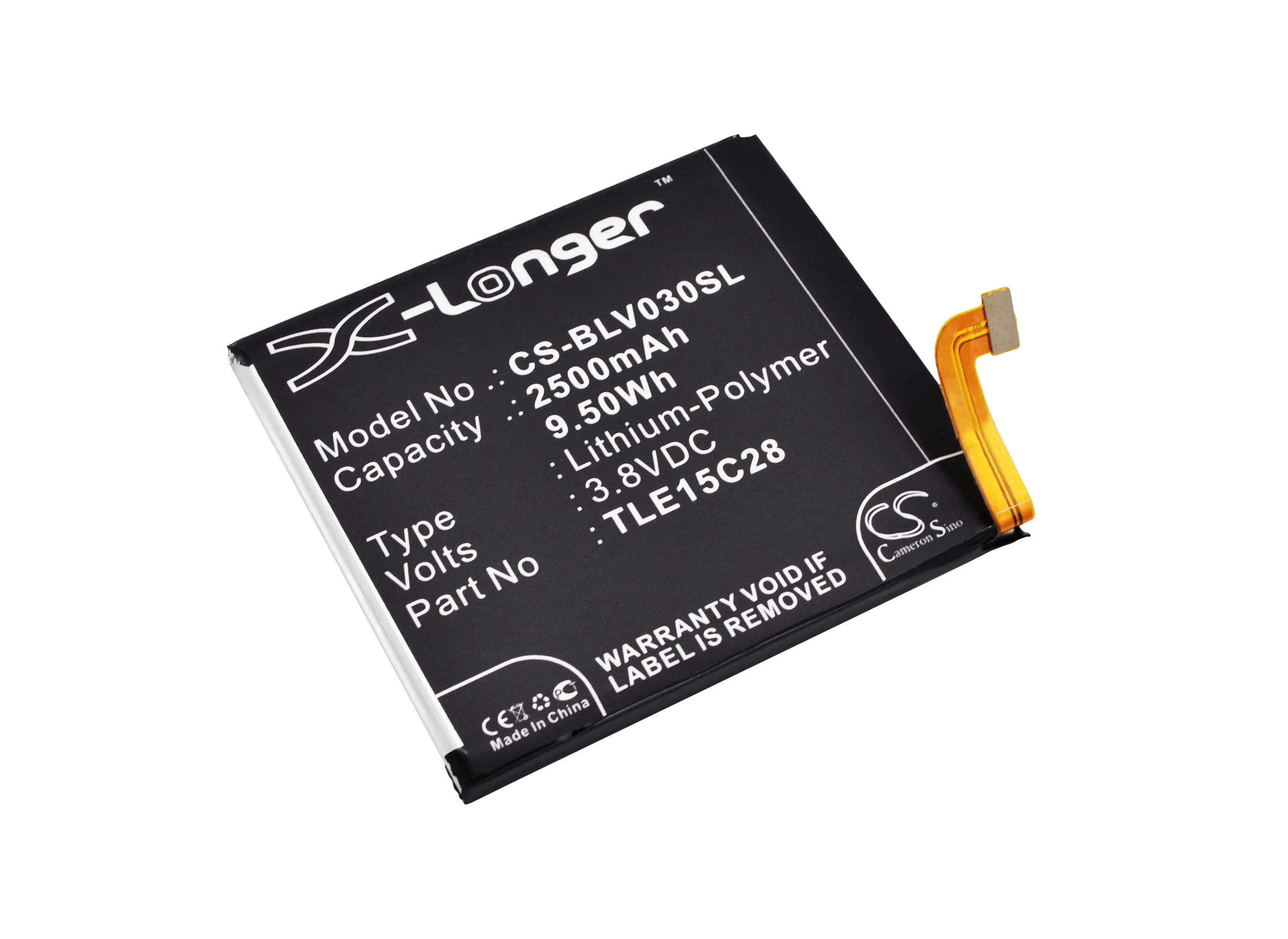 Аккумулятор Cameron Sino 2500 мАч BAT-CV030 CA416063HV TLE15C28 TLE15H07 для BLU Selfie V030U Vivo | Мобильные