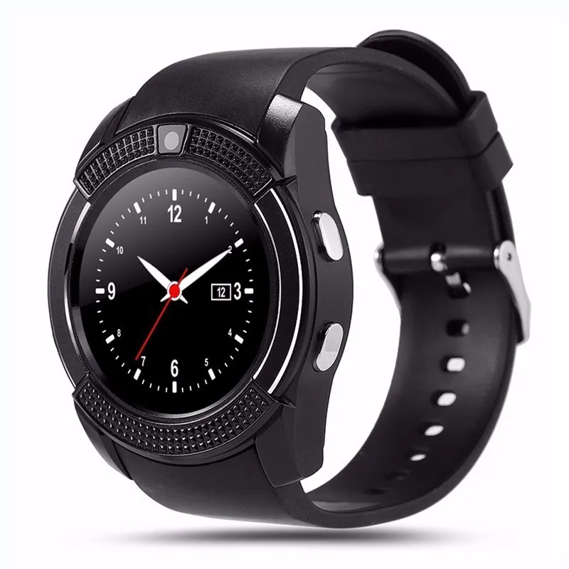 V8 Bluetooth Smart часы 1 22 ''круглый Экран Поддержка SIM/карты памяти Камера SmartWatch для