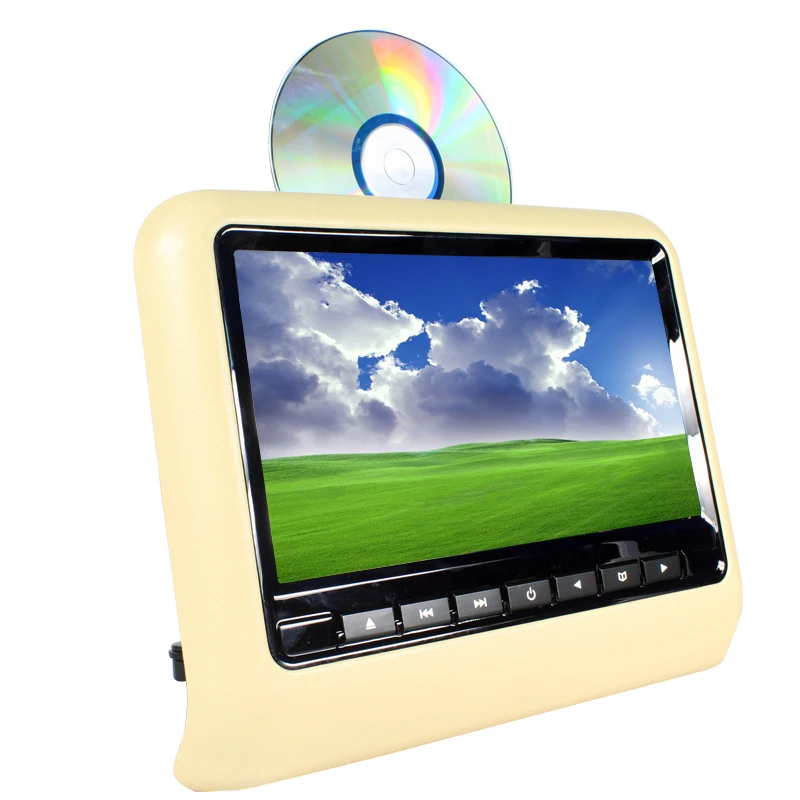 9 дюймов TFT светодиодный экран подголовник монитор Автомобильный dvd-плеер и игра