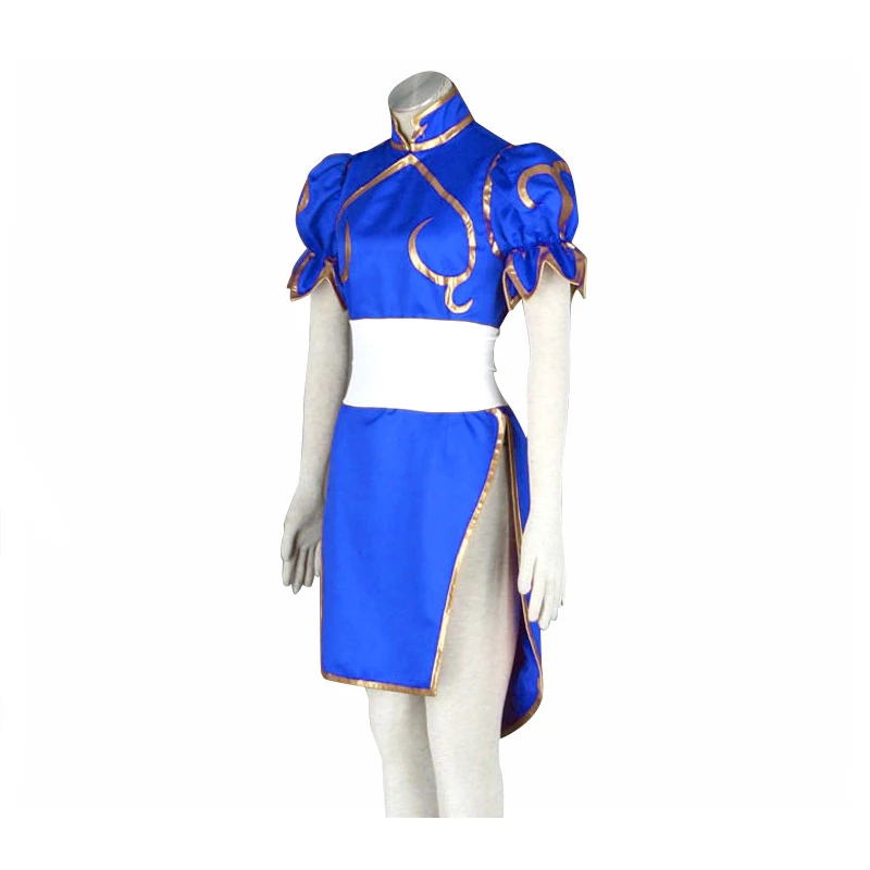 Kids Anime Chun Li Kid Cosplay Dress Costume Girls Children Dress Lolita Filles Small Size Clothing image 5