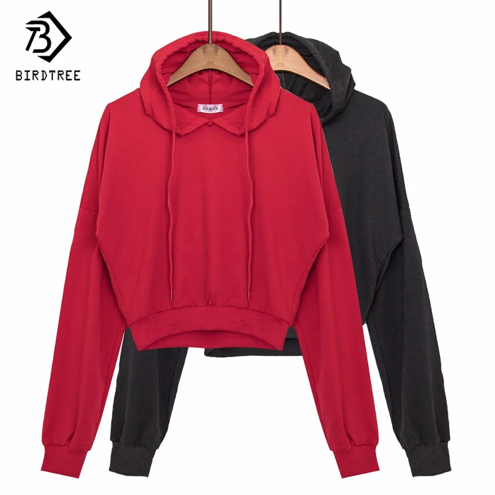 Женская толстовка с капюшоном C77924A осенняя красная Черная|ladies hoodies|hoodies ladieshoodie red |
