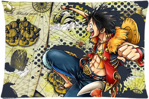 Японский Аниме One Piece Наволочки 35x45 см удобные лучший подарок для вашей семьи Высокое качество - Цвет: Светло-серый