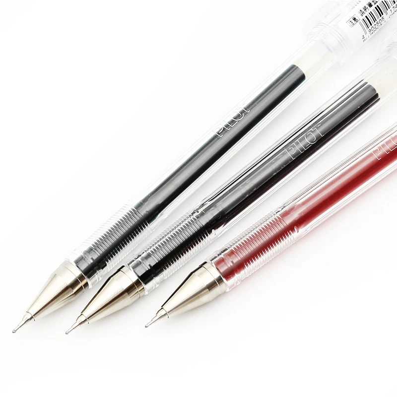 Японская ручка пилот 1 шт. тонкая нейтральная блестящая стальная шариковая