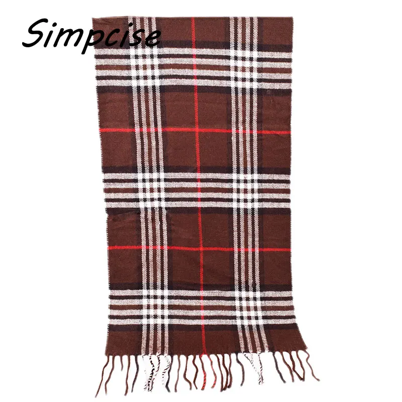 [Simpcise] известный бренд дизайн новый мужской теплый мягкий кашемировый акриловый