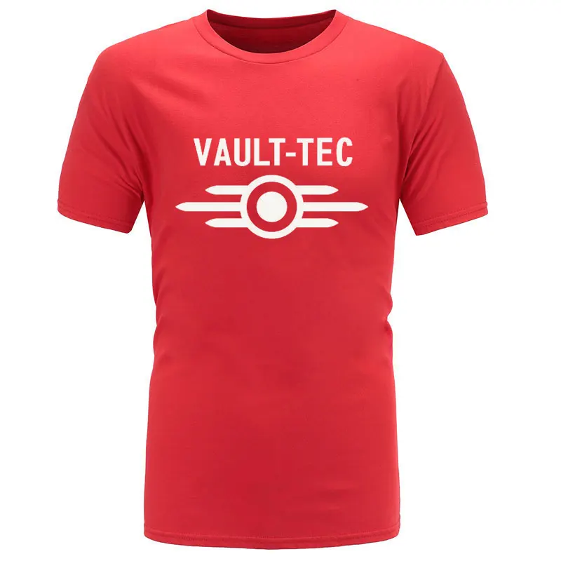 Новые летние футболки с логотипом vedle Tec для игр и видеоигр Fallout 2 3 4, мужские классические повседневные хлопковые футболки homme