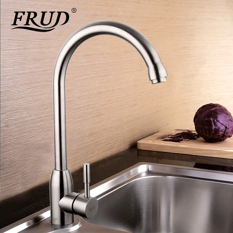 1 Набор смеситель для кухонной мойки из нержавеющей стали|kitchen sink faucet|torneira para