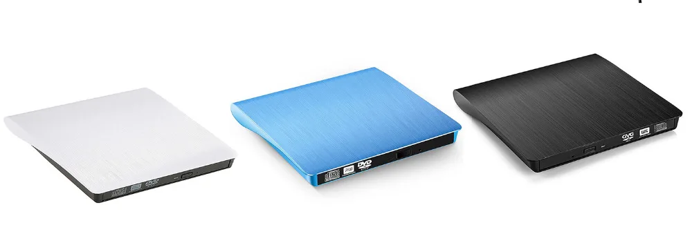 USB 3,0 DVD привод Внешний DVD RW CD Писатель Привод горелки ридер плеер Оптические приводы для портативных ПК