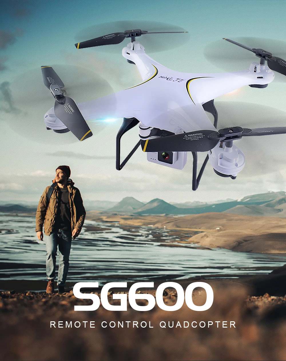 SG600 Профессиональный Дрон с камерой светодиодный 2MP HD WiFi FPV широкоугольный высота отверстие RC Квадрокоптер вертолет игрушки подарок VS E58 X5HW