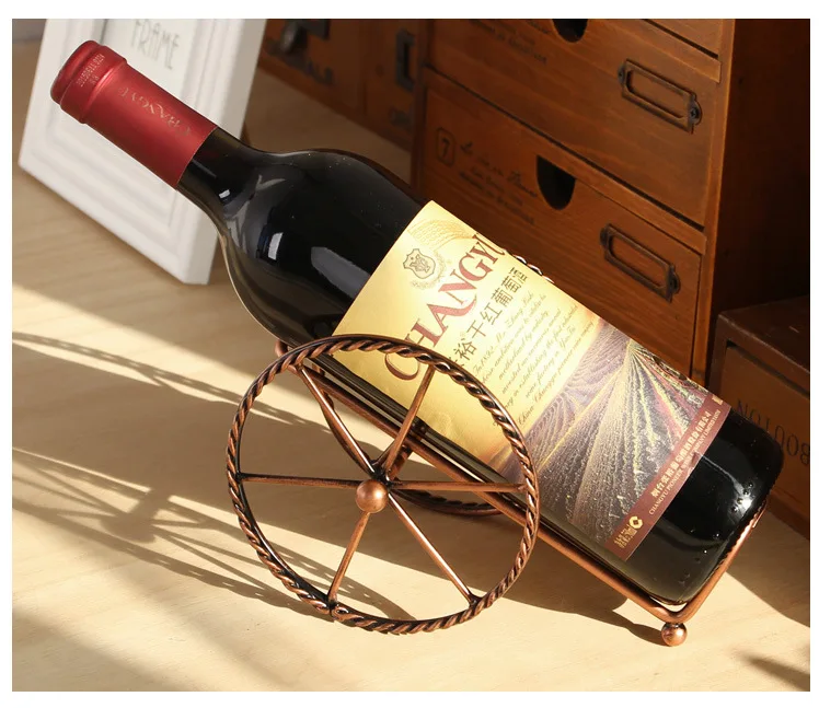 1 шт. ретро металлический держатель для вина в виде Куба железная стойка красного