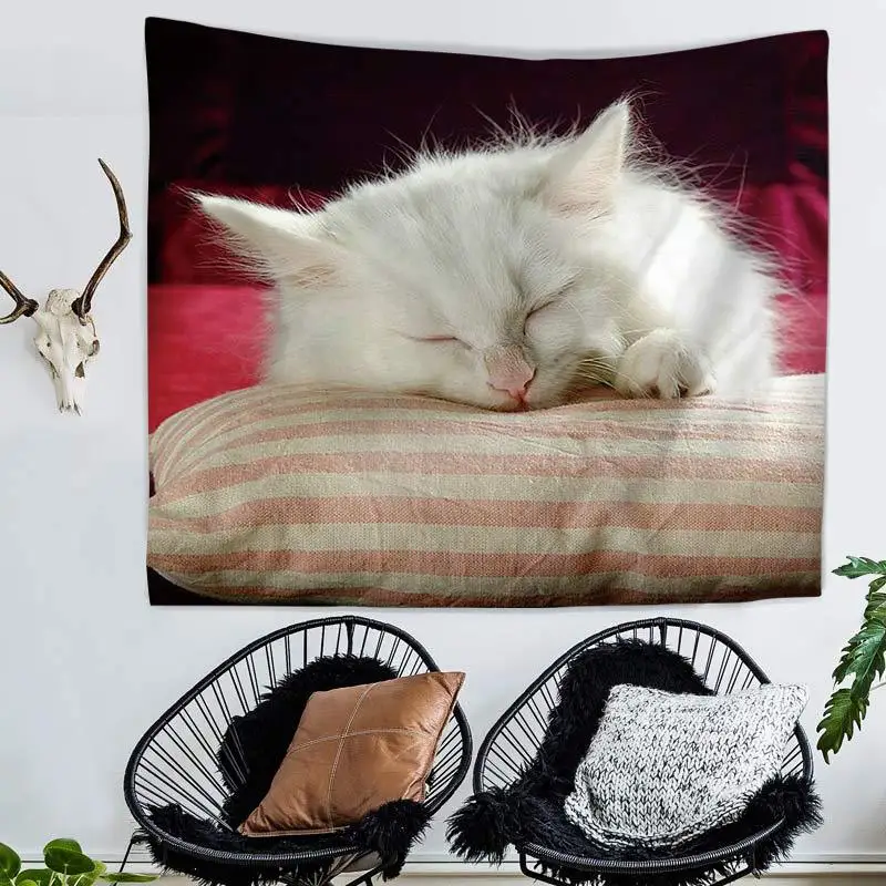 Персидская кошка скандинавский подвесной гобелен для влюбленных домашняя