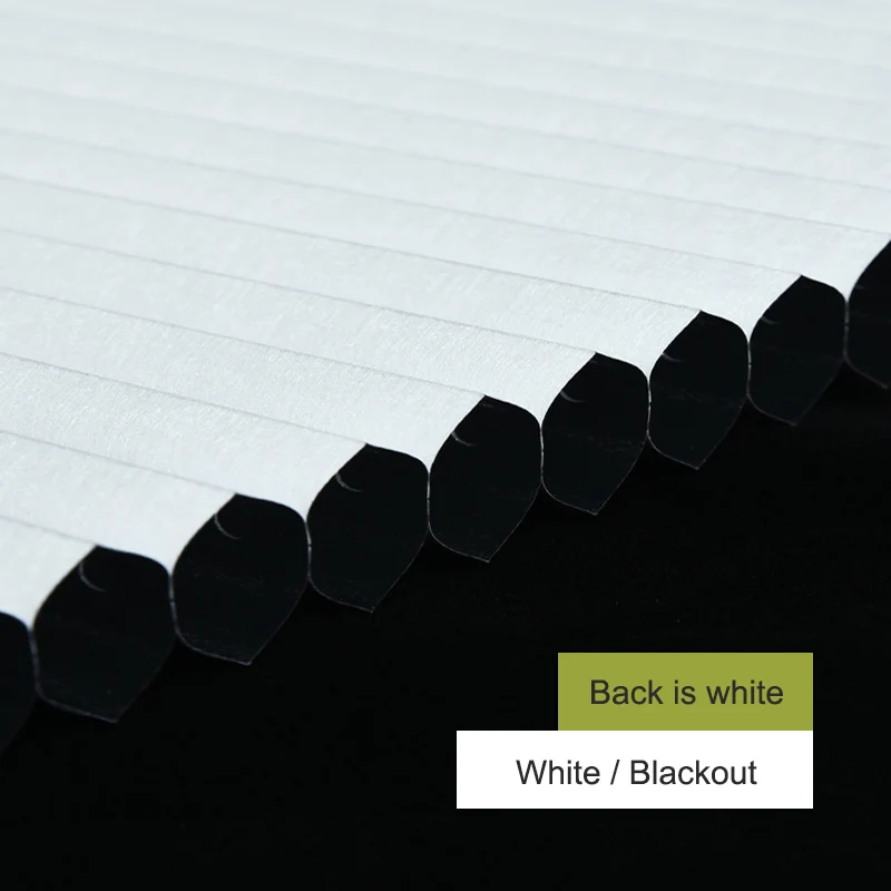 Blackout--White SUNFREE электрические сотовые жалюзи Индивидуальный размер дневной свет ткань и затемненная ткань шумоподавление моторизованные сотовые жалюзи - Цвет: Blackout--White