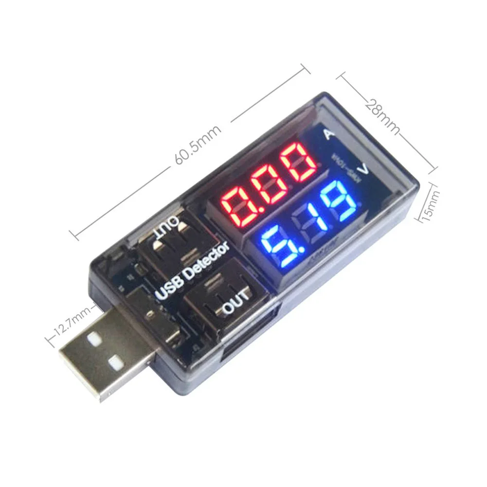 Цифровой вольтметр амперметр светодиодный USB тестер зарядный детектор