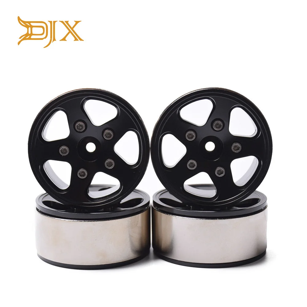 

4pcs 1.9" Beadlock Wheel Rims 12mm Hex Hub For 1/10 Axial SCX10 90046 D90 D110 TF2