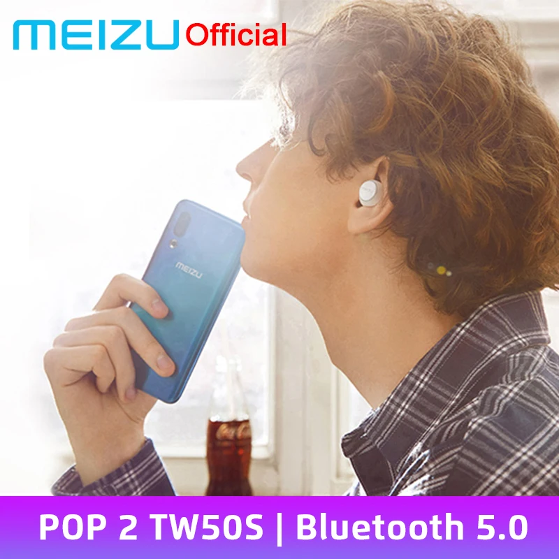 Глобальная версия Meizu POP 2 Bluetooth 5,0 наушники TW50S беспроводные наушники IP5X спортивные наушники POP2 для 16s 16xs 16