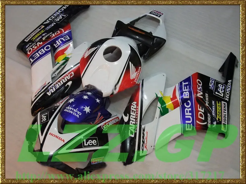 

+LZZ.GP Injection Fairings for HONDA CBR1000RR 04 05 CBR1000 RR 2004 2005 CBR 1000RR 04 05 pre_drilled fairing kits #339e