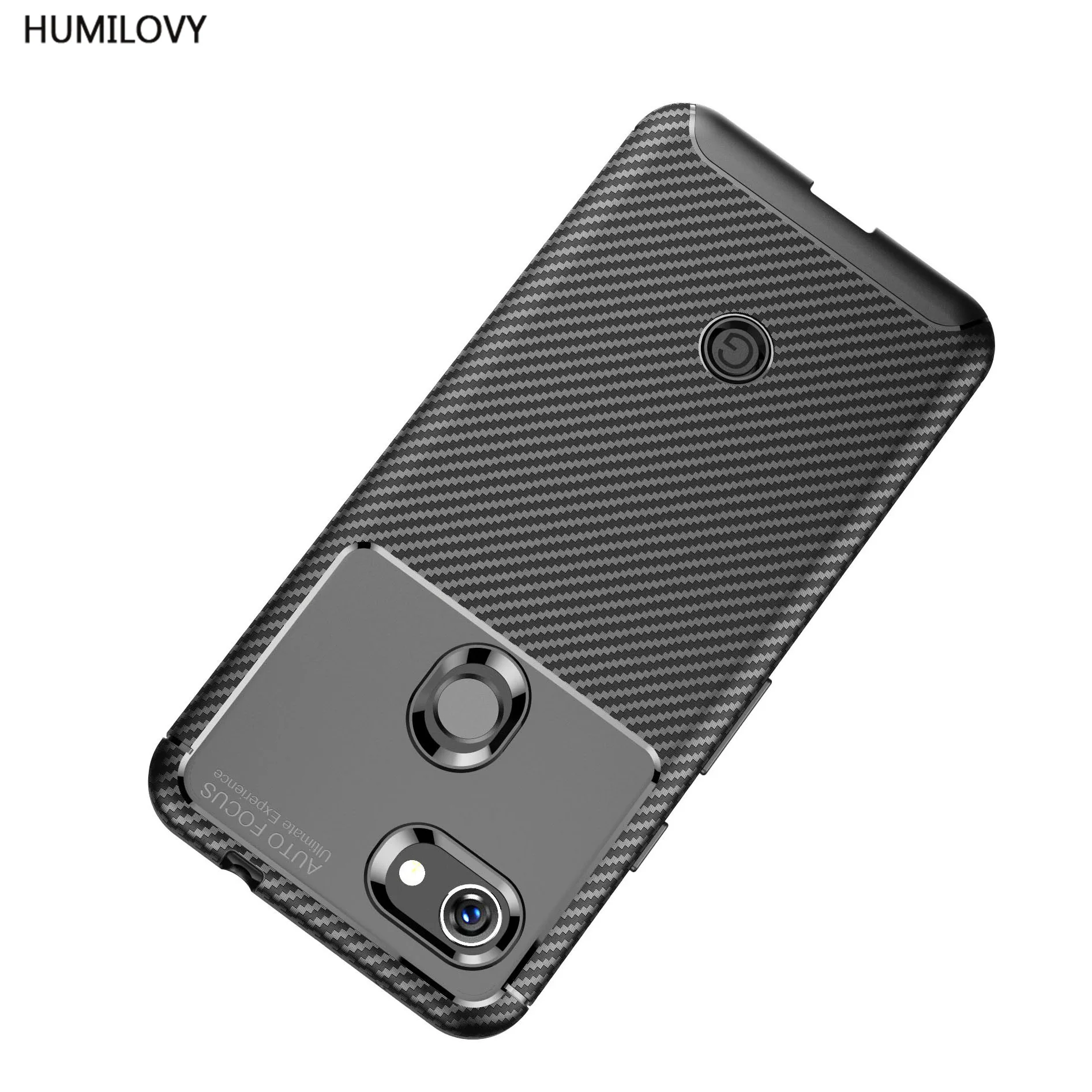 Для Google Pixel 3a чехол для из углеродного волокна Текстура Ударопрочный Мягкий ТПУ