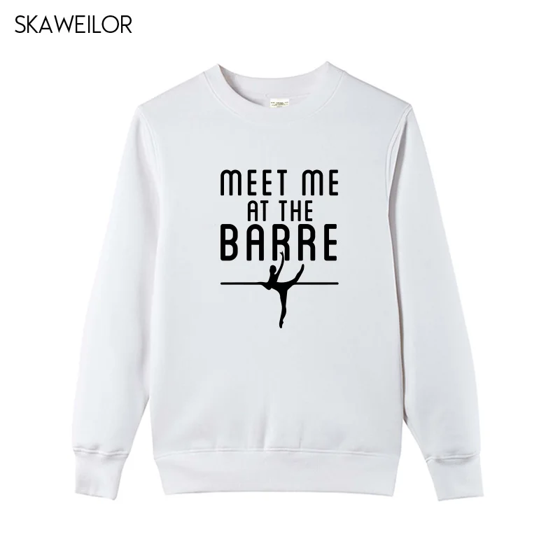 Балетки Meet Me At The Barre женские толстовки с забавным принтом топы длинными рукавами