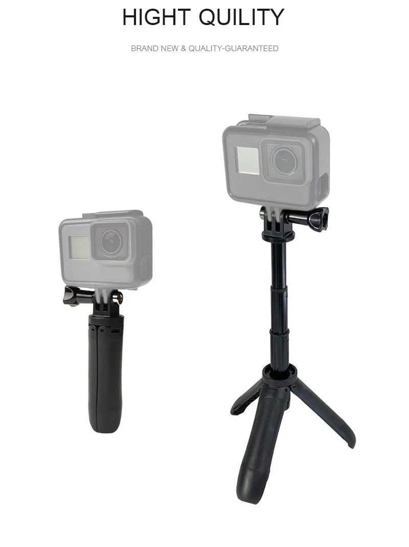 Мини-штатив для селфи, выдвижной монопод, крепление для GoPro Hero 7 6 5 4 3+ SJ4000 Xiaomi YI 4K sony, аксессуары для экшн-камеры