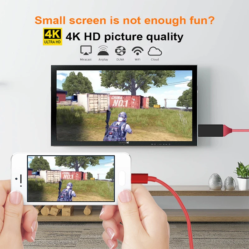 L9 HDMI TV Stick 1080P HD кабель для USB экрана Mirroring Dongle Airplay Media Streamer Samsung Android phone|SmartTV-стики и