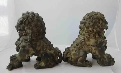 Chinese Horse Feng Shui Copper Bronze Evil Door Fu Foo Dog Lion Protection beast | Дом и сад